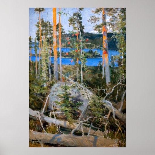 Akseli Gallen-Kallela – 荒野の湖 ポスター (正面)