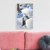 Akseli Gallen-Kallela - Lair of the Lynx キャンバスプリント (インサイチュ (リビング))