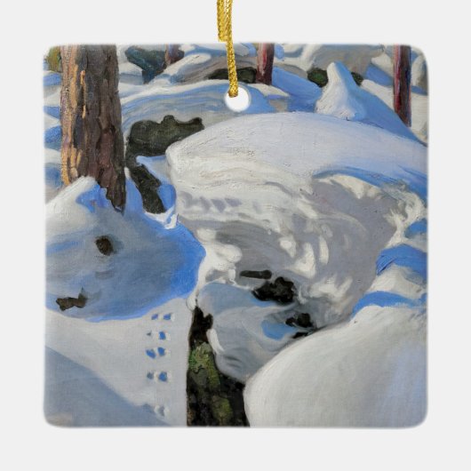 Akseli Gallen-Kallela - Lair of the Lynx セラミックオーナメント (正面)