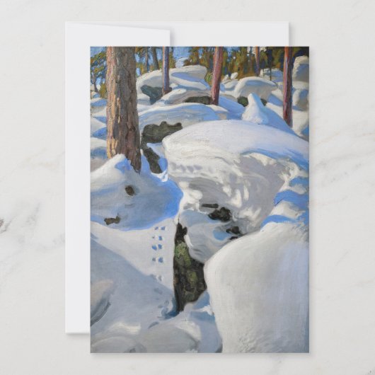 Akseli Gallen-Kallela - Lair of the Lynx 招待状 (正面)