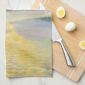 Akseli Gallen-Kallela - Sunset over Lake Ruovesi キッチンタオル (四つ折り)