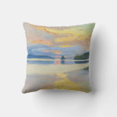 Akseli Gallen-Kallela - Sunset over Lake Ruovesi クッション (裏面)