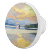 Akseli Gallen-Kallela - Sunset over Lake Ruovesi セラミックノブ (右)