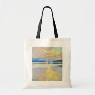 Akseli Gallen-Kallela - Sunset over Lake Ruovesi トートバッグ