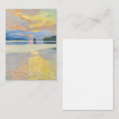 Akseli Gallen-Kallela - Sunset over Lake Ruovesi ノートカード (正面/裏面)