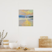 Akseli Gallen-Kallela - Sunset over Lake Ruovesi ポスター (キッチン)