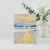 Akseli Gallen-Kallela - Sunset over Lake Ruovesi ポストカード (スタンド正面)