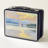 Akseli Gallen-Kallela - Sunset over Lake Ruovesi メタルランチボックス (裏面)