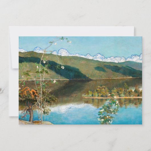 Akseli Gallen-Kallela - Thunderclouds on Horizon サンキューカード (正面)