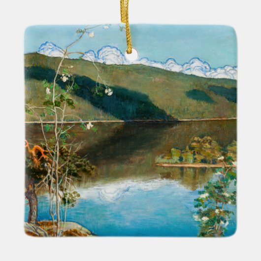 Akseli Gallen-Kallela - Thunderclouds on Horizon セラミックオーナメント (正面)