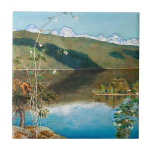 Akseli Gallen-Kallela - Thunderclouds on Horizon タイル