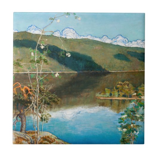 Akseli Gallen-Kallela - Thunderclouds on Horizon タイル (正面)