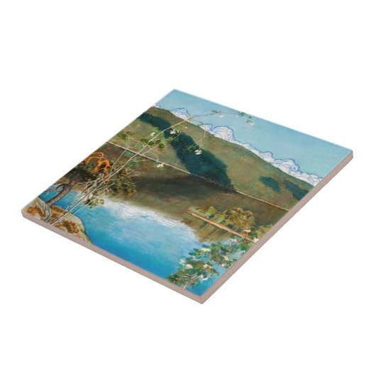 Akseli Gallen-Kallela - Thunderclouds on Horizon タイル (側面)