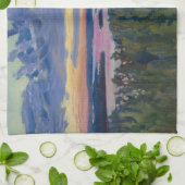 Akseli Gallen-Kallela - View over a Lake at Sunset キッチンタオル (折り畳み)