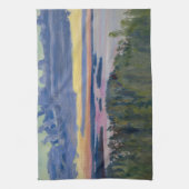 Akseli Gallen-Kallela - View over a Lake at Sunset キッチンタオル (縦)