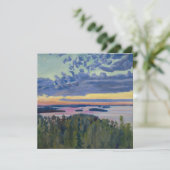 Akseli Gallen-Kallela - View over a Lake at Sunset サンキューカード (スタンド正面)
