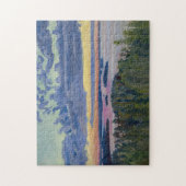 Akseli Gallen-Kallela - View over a Lake at Sunset ジグソーパズル (縦)