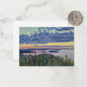 Akseli Gallen-Kallela - View over a Lake at Sunset ノートカード (正面/裏面インサイチュ)
