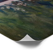 Akseli Gallen-Kallela - View over a Lake at Sunset ポスター (角)