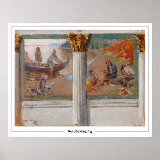Akseli Gallen-Kallela Zeding Art Poster #319 ポスター (正面)