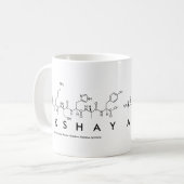 Akshayのペプチッド名前のマグ コーヒーマグカップ (正面左)