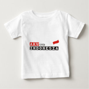 akuのcintaインドネシア ベビーTシャツ