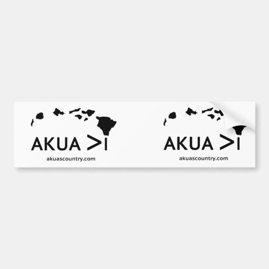 Akua > Iのバンパーステッカー バンパーステッカー (正面)
