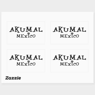 Akumalメキシコデザイン – 長方形シール