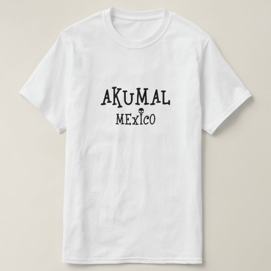 Akumal Mexicoデザイン – メンズバリューTシャツ Tシャツ (デザイン正面)