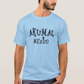 Akumal Mexicoデザイン – メンズベーシックTシャツ Tシャツ (正面)