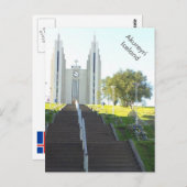Akureyrarkirkja、Akureyri、アイスランド ポストカード (正面/裏面)