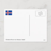 Akureyri、アイスランドの近くのクリスマスの家 シーズンポストカード (裏面)