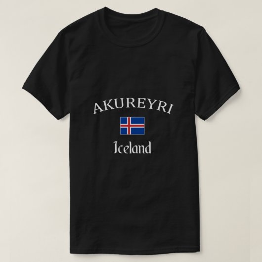 Akureyri T shirt, Iceland souvenir Classic Tシャツ (デザイン正面)