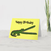 ALのおもしろいなワニのバースデー・カード カード (正面)