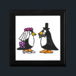 ALのペンギンの結婚祝い箱 ギフトボックス<br><div class="desc">かわいくおもしろいな新郎新婦のペンギンの漫画のギフト用の箱は設計します。  彼らは人格のかわいく、おもしろい完全です。  素晴らしいギフトのアイディア。 命令するときまたカスタムな文字を加えることができます。</div>