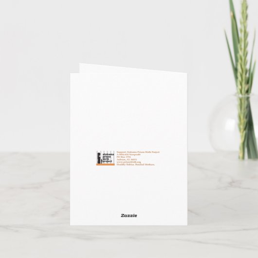 ALの刑務所の誕生のプロジェクトに寄与する休日カード シーズンカード (裏面)