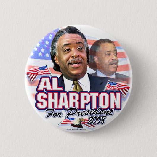 AlのSharpton 08ボタン 缶バッジ (正面)