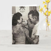 AlのShieferlyの入れ墨は上がりました カード (黄色い花)