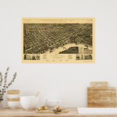 ALパノラマ地図 – 1887 ポスター (キッチン)