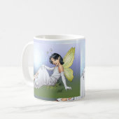 Alリオによる若い魔法の小妖精や小人の妖精 コーヒーマグカップ (正面左)