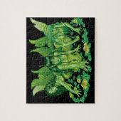 Alリオによる3人の地球の妖精のファンタジーの芸術 ジグソーパズル (縦)