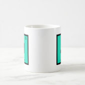 Al - アルミニウム 化学 周期表 シンボル コーヒーマグカップ (中央)