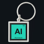 Al - Aluminum Chemistry Periodic Table Symbol キーホルダー<br><div class="desc">Al is for Aluminum 

 Support the science of chemistry while making others laugh with this line of products that take the chemical symbol from the periodic table that you're used to and give them another meaning altogether.</div>