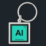 Al - Aluminum Chemistry Periodic Table Symbol キーホルダー<br><div class="desc">Al is for Aluminum 

 Support the science of chemistry while making others laugh with this line of products that take the chemical symbol from the periodic table that you're used to and give them another meaning altogether.</div>