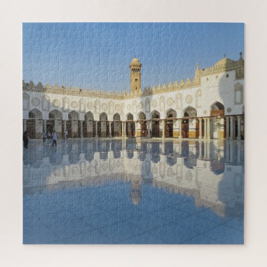 Al-Azhar Mosqueイスラム教カイロEgypt Masjidsの写真 ジグソーパズル (縦)