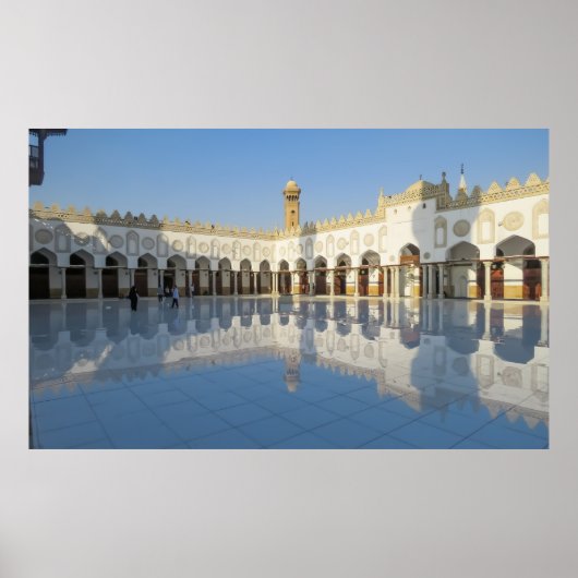 Al-Azhar Mosqueイスラム教カイロEgypt Masjidsの写真 ポスター (正面)