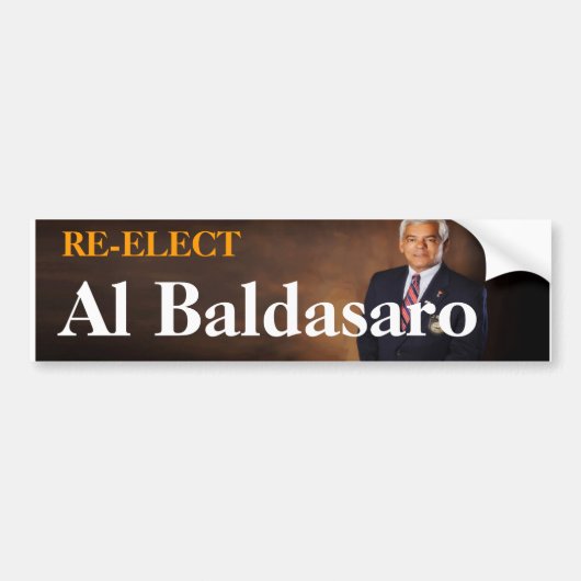 Al Baldasaroを再選して下さい バンパーステッカー (正面)