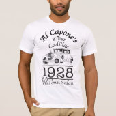 Al Capone 1928 Cadillac Tシャツ (正面)