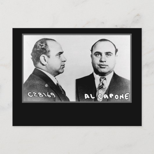 Al Capone Mugshotカードとポストカード ポストカード (正面)
