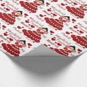 Al estilo español flamenca sevillana Madrid ラッピングペーパー (角)